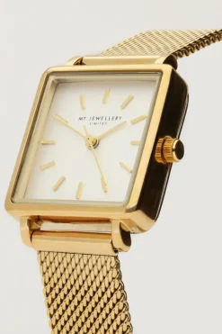 My Jewellery Montre à Cadran Carré Blanc Clearance