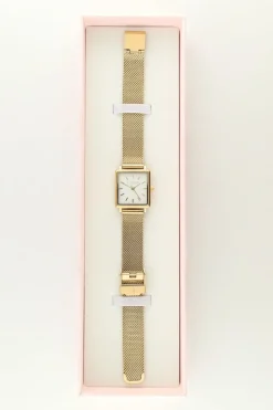 My Jewellery Montre à Cadran Carré Blanc Clearance