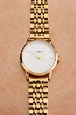 My Jewellery Montre à Petit Cadran Blanc Rond Discount