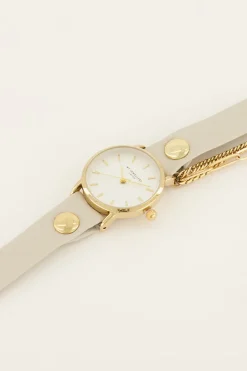 My Jewellery Montre Blanche à Double Bracelet Online