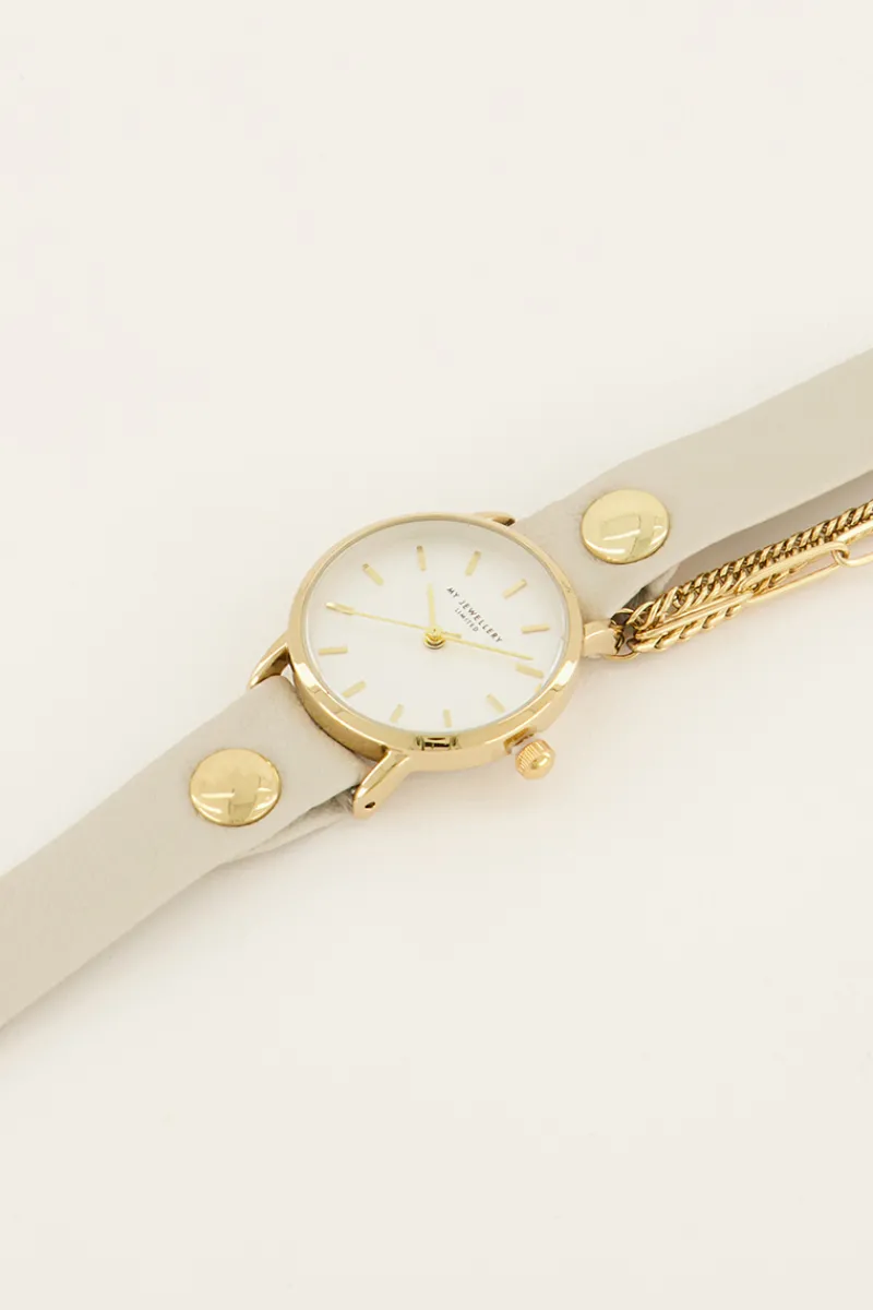 My Jewellery Montre Blanche à Double Bracelet Online