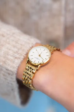 My Jewellery Montre Bracelet à Maillons Et Cadran Blanc Rond Clearance