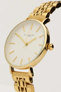 My Jewellery Montre Bracelet à Maillons Et Cadran Blanc Rond Clearance