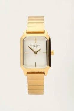 My Jewellery Montre Carrée à Larges Maillons Horizontaux New