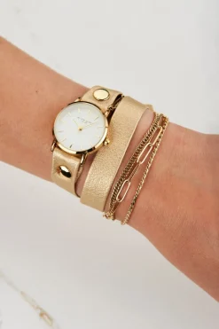 My Jewellery Montre Métallique à Double Bracelet Discount