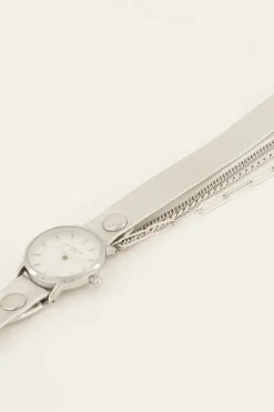 My Jewellery Montre Métallique à Double Bracelet Discount