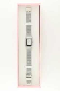 My Jewellery Montre Rectangulaire Avec Bracelet à Maillons Fins Sale