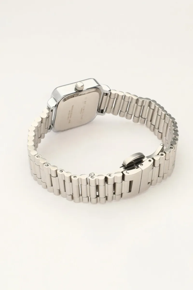 My Jewellery Montre Vintage Carrée Avec Bracelet à Maillons Sale