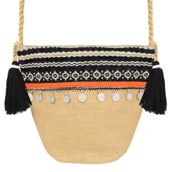 My Jewellery Multicolor Ibiza Bag - Beige/Black Fashion