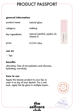 My Jewellery Natural Lip Gloss Online