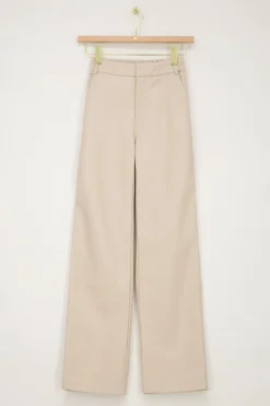 My Jewellery Pantalon Ample Beige En Similicuir Clearance