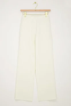 My Jewellery Pantalon Blanc élastique Crème/Beige Best