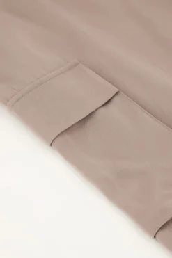My Jewellery Pantalon Cargo Ample à Effet Satin Taupe Outlet