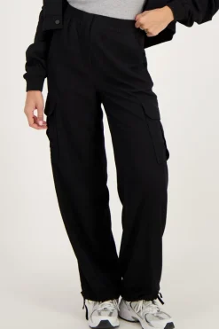 My Jewellery Pantalon Cargo Avec Taille élastique Noir Fashion