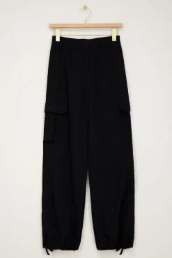 My Jewellery Pantalon Cargo Avec Taille élastique Noir Fashion