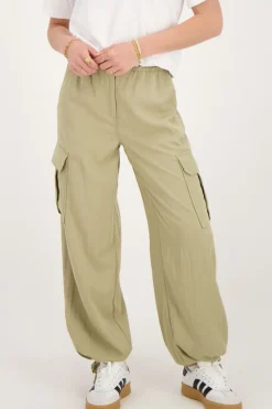My Jewellery Pantalon Cargo Avec Taille élastique Vert Hot