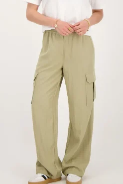 My Jewellery Pantalon Cargo Avec Taille élastique Vert Hot