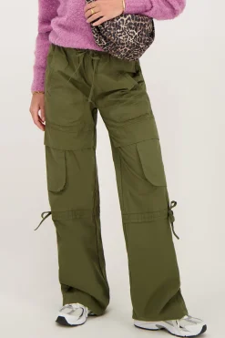 My Jewellery Pantalon Cargo élastique Vert New