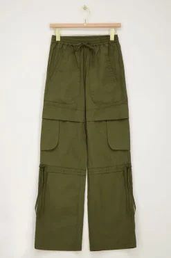 My Jewellery Pantalon Cargo élastique Vert New