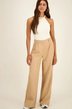 My Jewellery Pantalon Flare Beige Hot