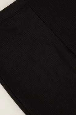 My Jewellery Pantalon Flare Noir Côtelé Sale