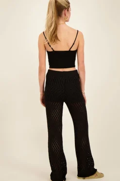 My Jewellery Pantalon Flare Noir En Lurex Fashion