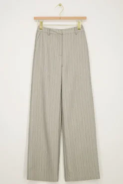 My Jewellery Pantalon Gris à Rayures Et Clous Best