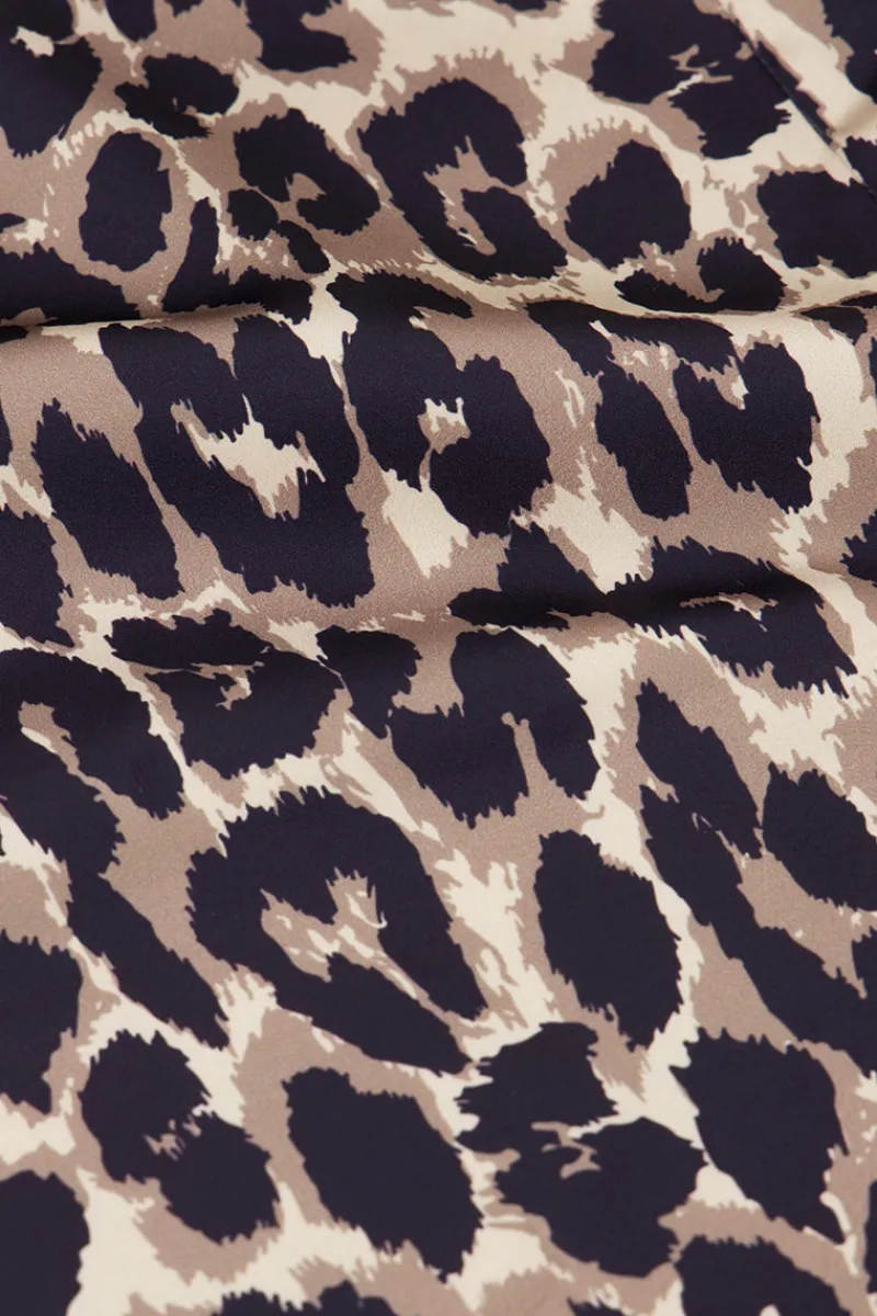 My Jewellery Pantalon Imprimé Leopard Effet Satin Hot