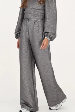 My Jewellery Pantalon Large Argenté Avec Lurex Outlet
