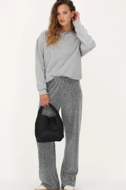 My Jewellery Pantalon Large Argenté Avec Strass Sale