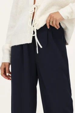 My Jewellery Pantalon Large Bleu Foncé New