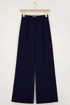 My Jewellery Pantalon Large Bleu Foncé New