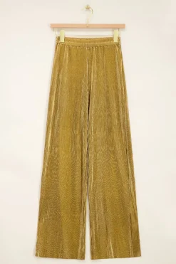 My Jewellery Pantalon Large & Plissé Doré Best