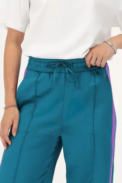 My Jewellery Pantalon Large En Satin Vert Avec Ruban Violet Turquoise/Vert Sale