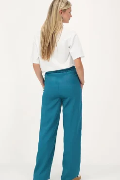 My Jewellery Pantalon Large En Satin Vert Avec Ruban Violet Turquoise/Vert Sale