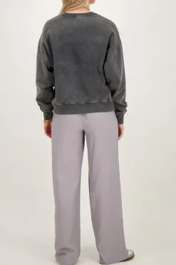 My Jewellery Pantalon Large Avec Ceinture élastique Gris Clearance