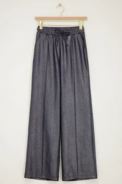 My Jewellery Pantalon Large Gris Foncé Avec Lurex New