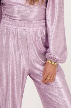 My Jewellery Pantalon Large Métallique Rose Online