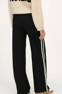 My Jewellery Pantalon Large Noir Avec Bande Blanche Online