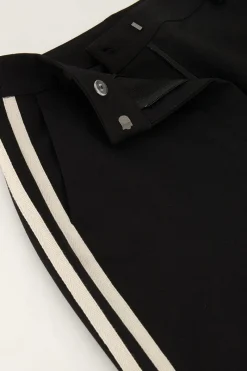 My Jewellery Pantalon Large Noir Avec Bande Blanche Online