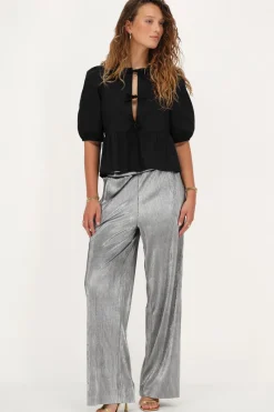 My Jewellery Pantalon Large Plissé Argenté Online