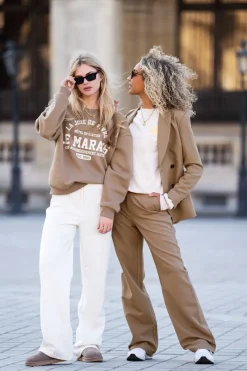 My Jewellery Pantalon Large Taupe Sale
