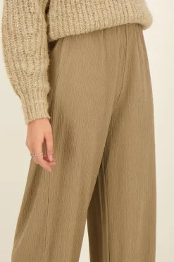 My Jewellery Pantalon Large Taupe Texturé Taupe/Beige Online