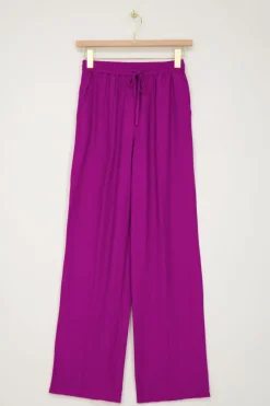 My Jewellery Pantalon Large Avec Ceinture élastique Violet Clearance