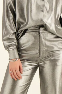 My Jewellery Pantalon Métallique Argenté Best
