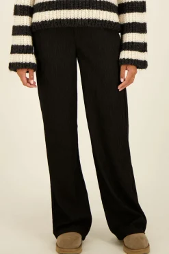 My Jewellery Pantalon Côtelé Noir Sale
