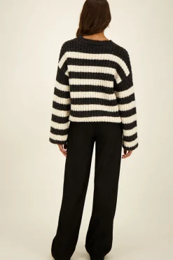 My Jewellery Pantalon Côtelé Noir Sale