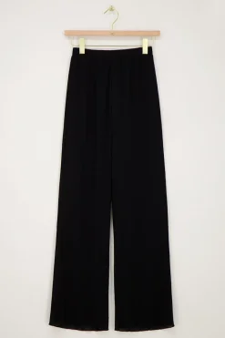 My Jewellery Pantalon Noir Plissé Ample Hot