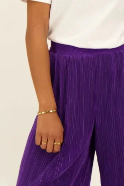 My Jewellery Pantalon Plissé Violet Hot