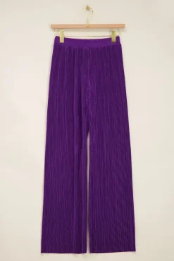 My Jewellery Pantalon Plissé Violet Hot